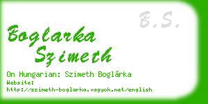 boglarka szimeth business card